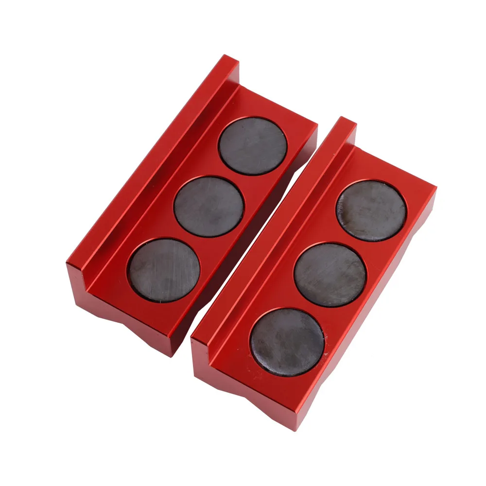 Premium Billet Aluminum Vise Jaw Protective Inserts with Magnetic Grip