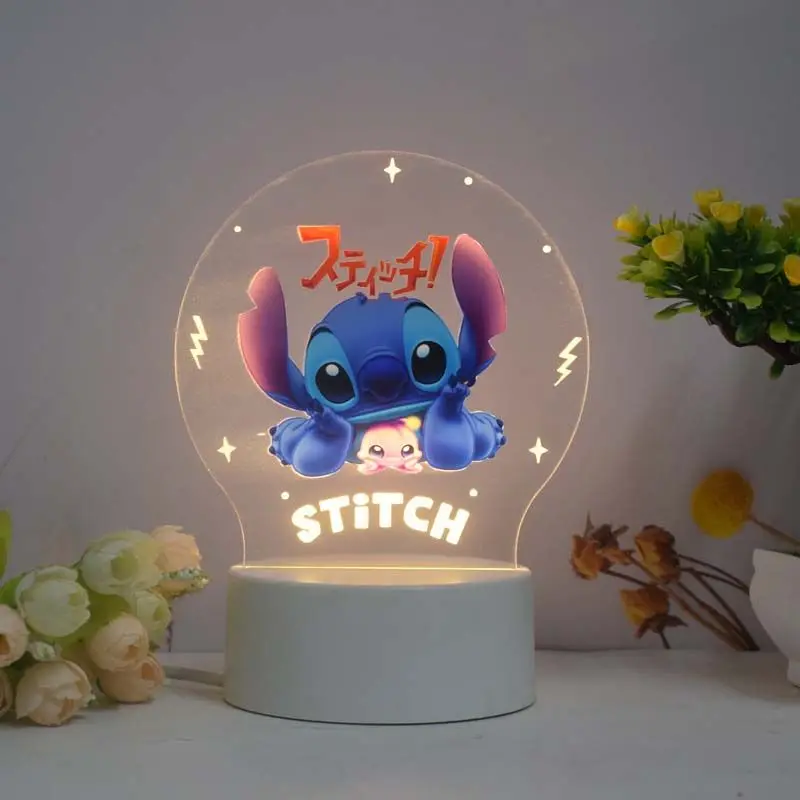 スティッチ スクランプ LEDライト 時計 Disney Stitch Day スティッチ＆スクランプ LEDライト 時計 Disney Stitch Day スティッチ
