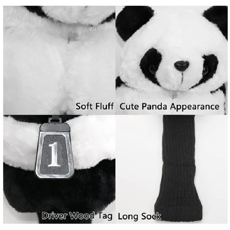 Copri Testa Mazza Da Golf In Peluche - Design Animale Carino, Protettivo Per Legni E Ibridi, Unisex