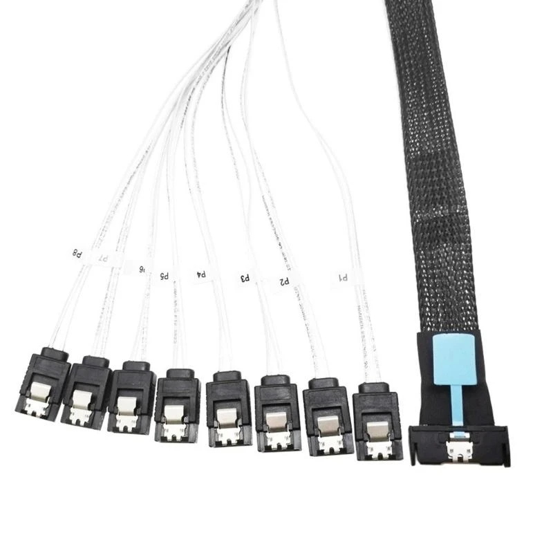 652f Hochgeschwindigkeit 8i (74p) bis 8xSATA Server Adapter -Kabelverbindungs ​​-Kabel -Adapter -Adapter -Kabel PCIE5.0 24gbit – Detail 8