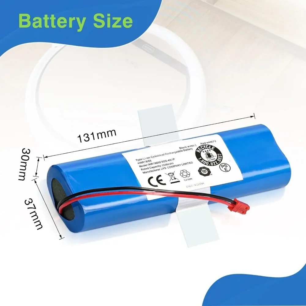 Original-Li-Ionen-Akku mit hoher Kapazität für ILIFE V3s Pro, V5s Pro, V8s, V8 Plus, V80, S5 Pro X750-Serie – 3500 mAh, 14,4 V PX-B010 – Detail 6