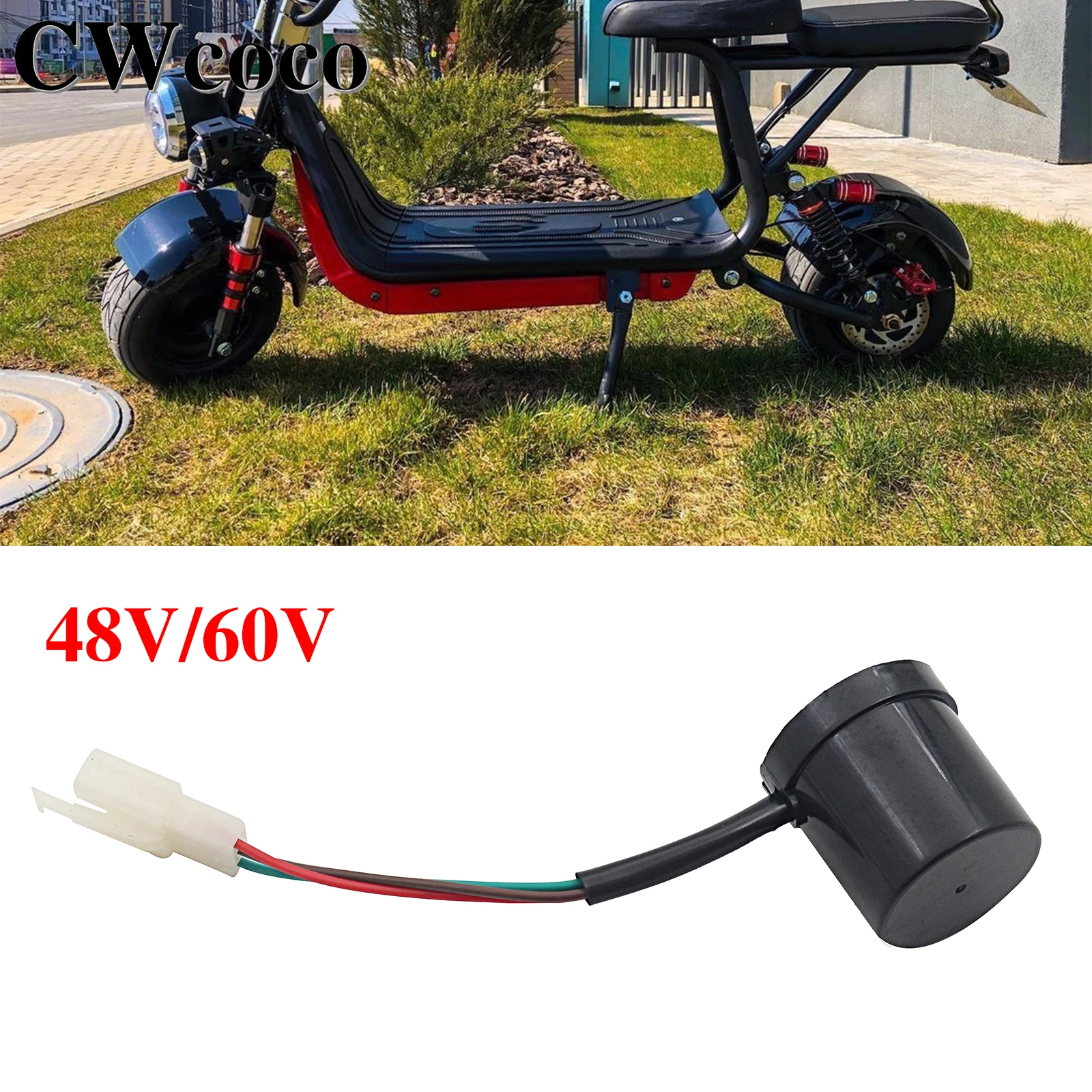 UniversalThreewireTurningFlasherBuzzer48V60VTurnSignalFlasher