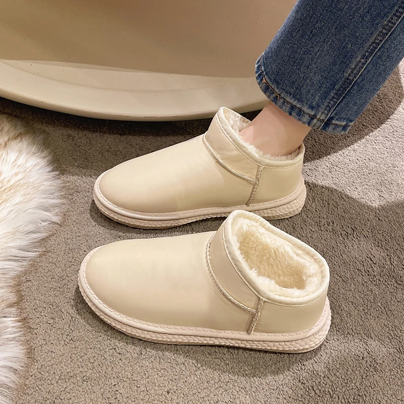 

Женские ботинки на плоской подошве, осенняя женская обувь с круглым носком, женская зимняя обувь, плюшевая австралийская роскошная дизайнерская женская обувь, 2022 л