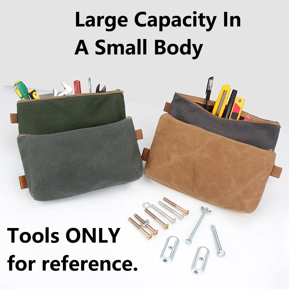 Borsa per attrezzi manuali impermeabile in tela borsa per attrezzi multifunzionale Organizer borsa per attrezzi chiave portatile chiave per attrezzi Organizer S M L