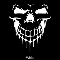 Skull Face High - Quality Cool & Fashion Stickers - XXL (WHITE)