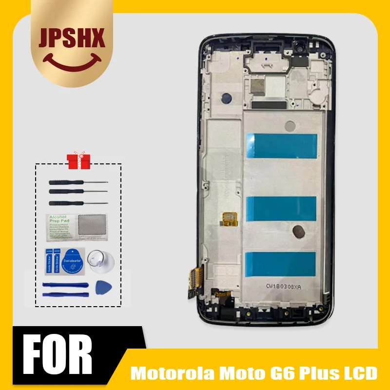 

5.93 Inch XT1926 Display For Moto G6 Plus Lcd Touch Panel Glass Screen Digitizer Assembly Replacement With Tools Free Shipping