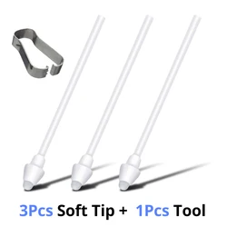 Premium Stylus Pen Tips with Removal Tweezer (3soft tips and 1tool)