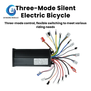 Controller motore brushless per bici elettrica silenziosa tripla modalità a onda sinusoidale da 800 W 48-72 V per scooter al litio, skateboard e bici elettriche