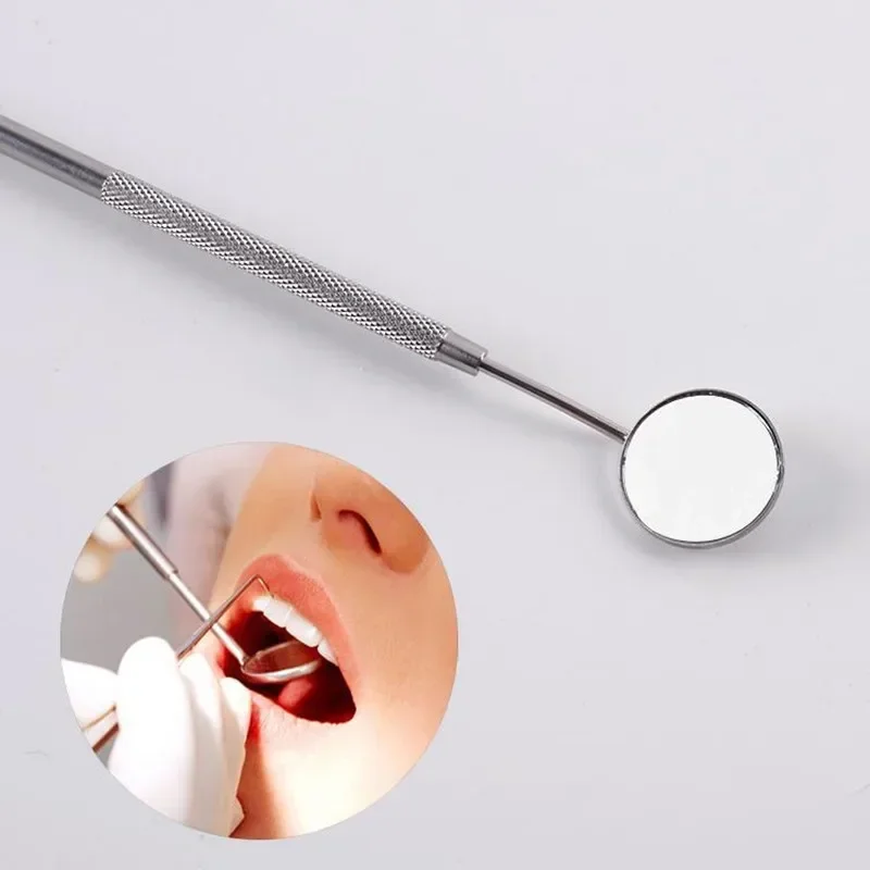Makeup Mirror Dental Mirror New Dental Mouth Mirrors Checking Eyelash Extension Makeup Mirrors Stainless Steel Teeth Whitening Clean Oral Eyelash