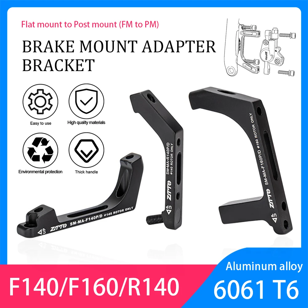 Bike Disc Brake Caliper Adapter Flat Mount To Post Mount Bicycle