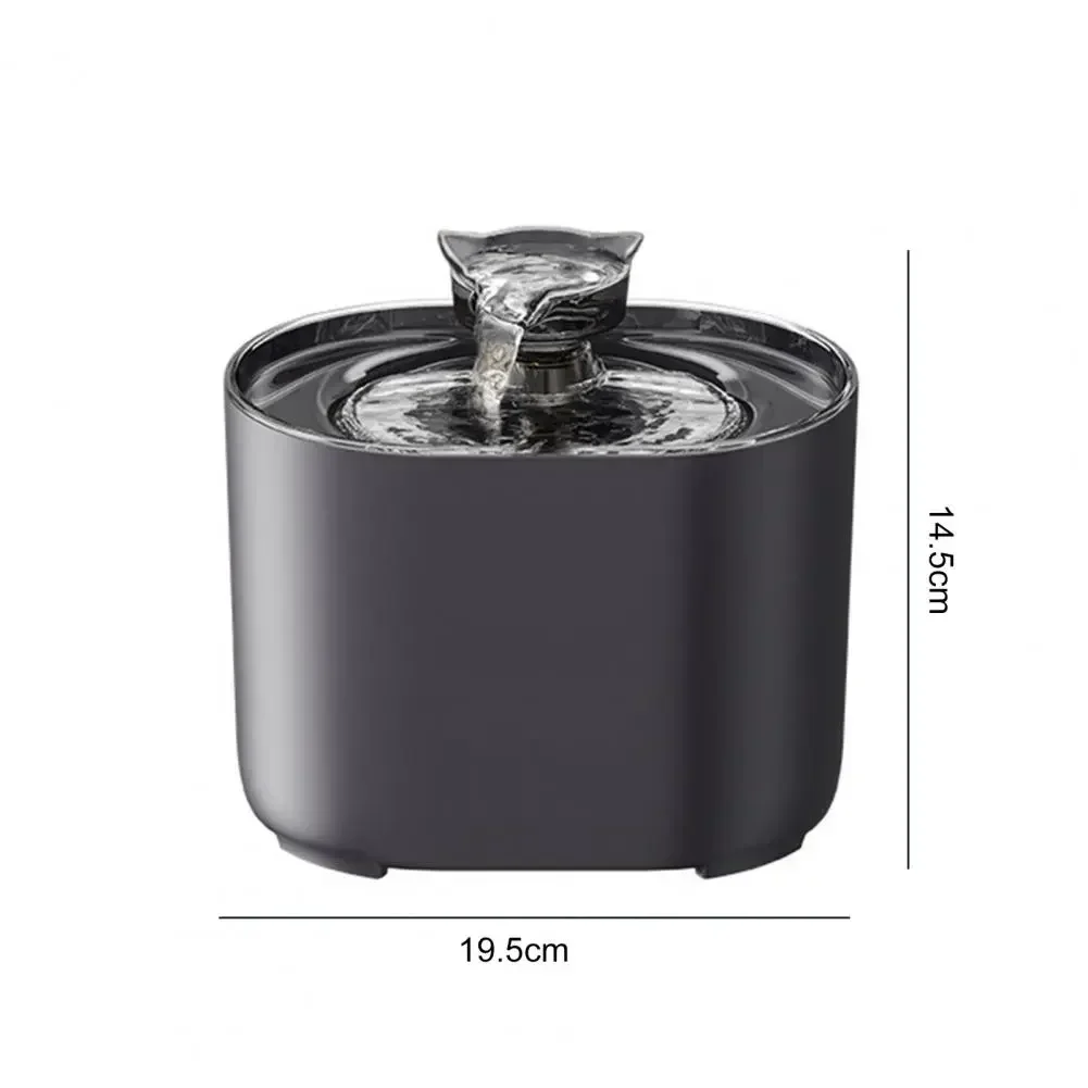 

Dog Pet Filtration Times Large Automatic Feeder BPA Dispenser Cat Water Capacity Fountain 4 Free Drinking