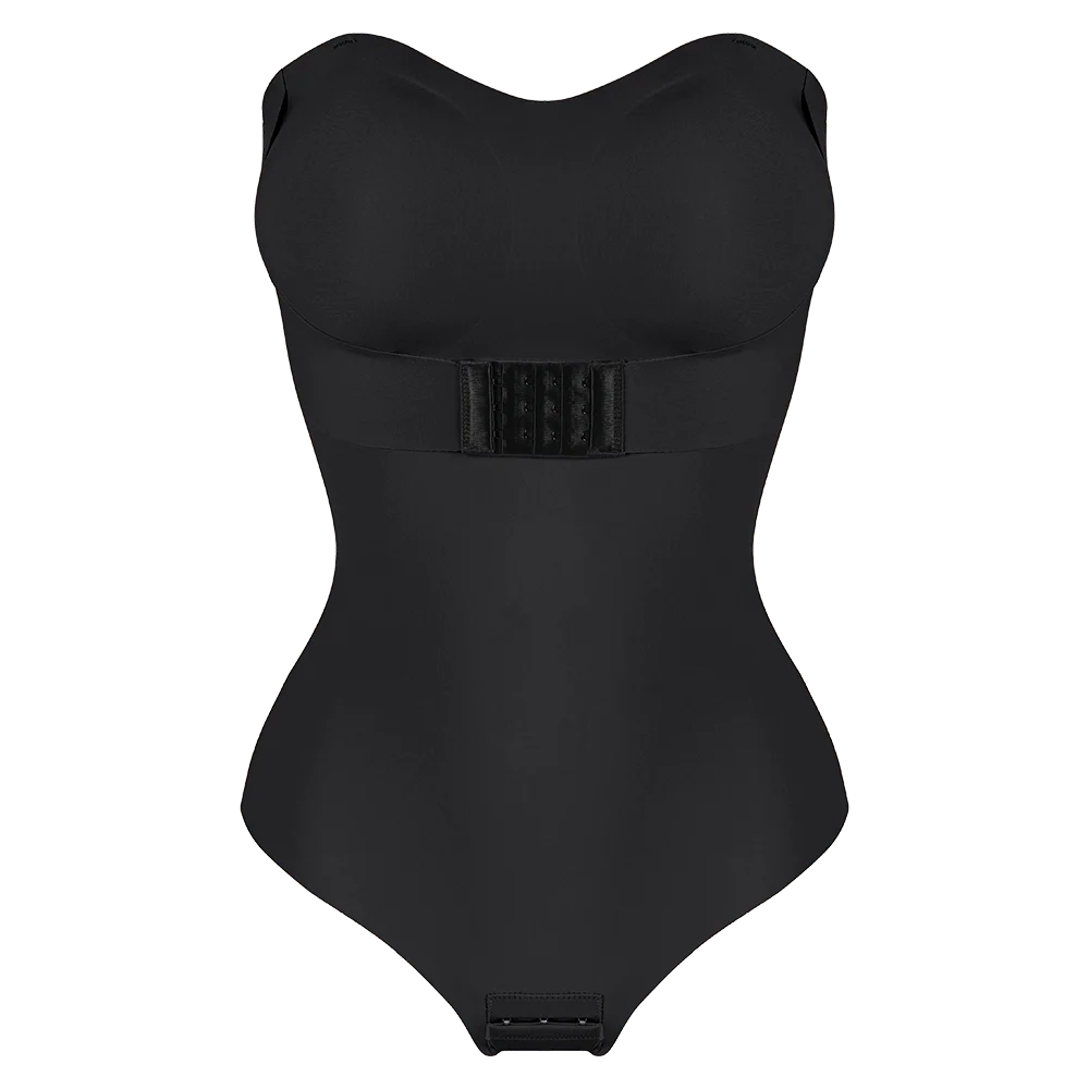 Large Size Strapless Thong Bodysuits Women Belly Control Full Body Shaper Adjustable Bust Removable Push Up Breast Underwear 4XL