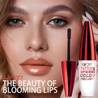 Peel Off Lip Gloss Matte Outline Contour Tattoo Lip Stain Waterproof Transfer Resistant Tear Off Natural Rose Pink Lip Tint 2
