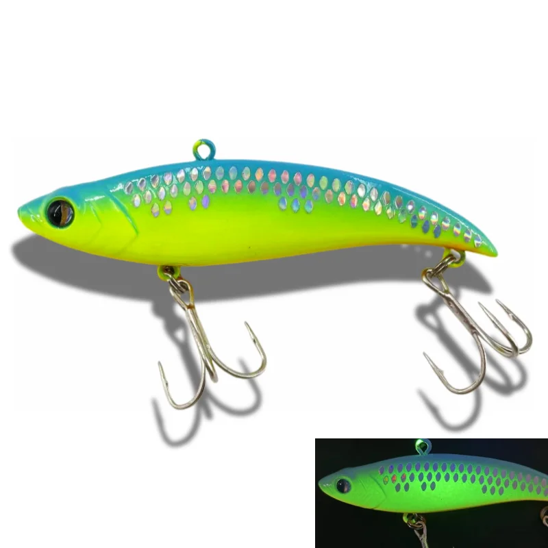 Spinning Rattlin VIB Fishing BayBlue Lure 75/90mm Wobbler für Hecht Eis Balance Winter VIB Swimbait Angelgerät Simth Vika 90er Jahre – Detail 6