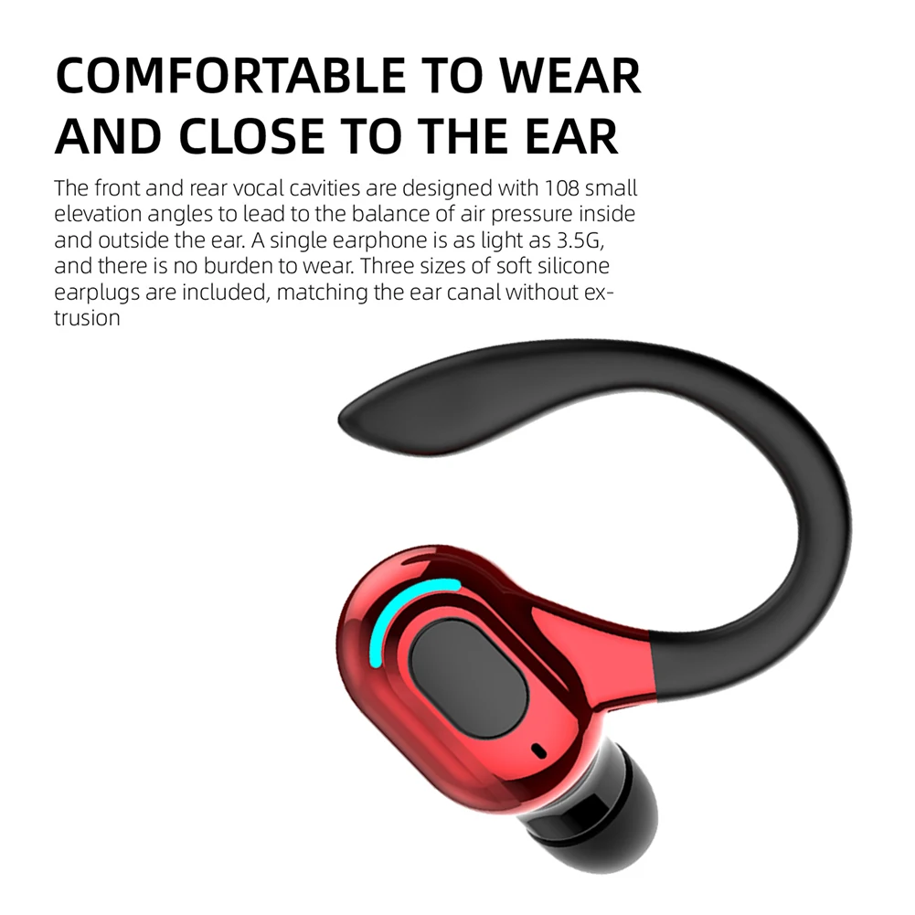Waterproof Bluetooth Earbuds with Noise Cancellation and Long Battery Life