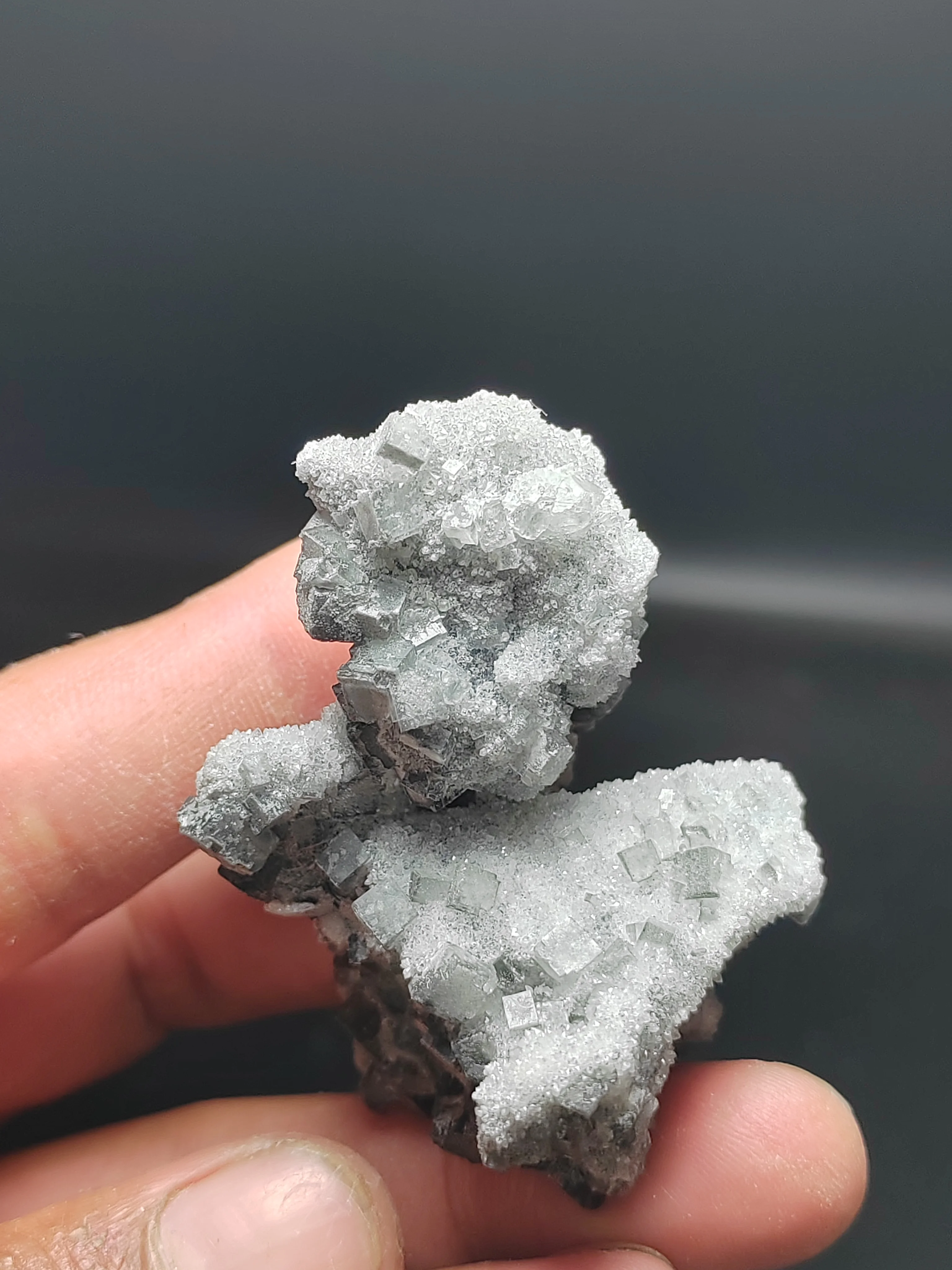 

48g natural rare sugar fluorite quartz symbiotic mineral crystal teaching sample crystal healing crystal quartz home decoration