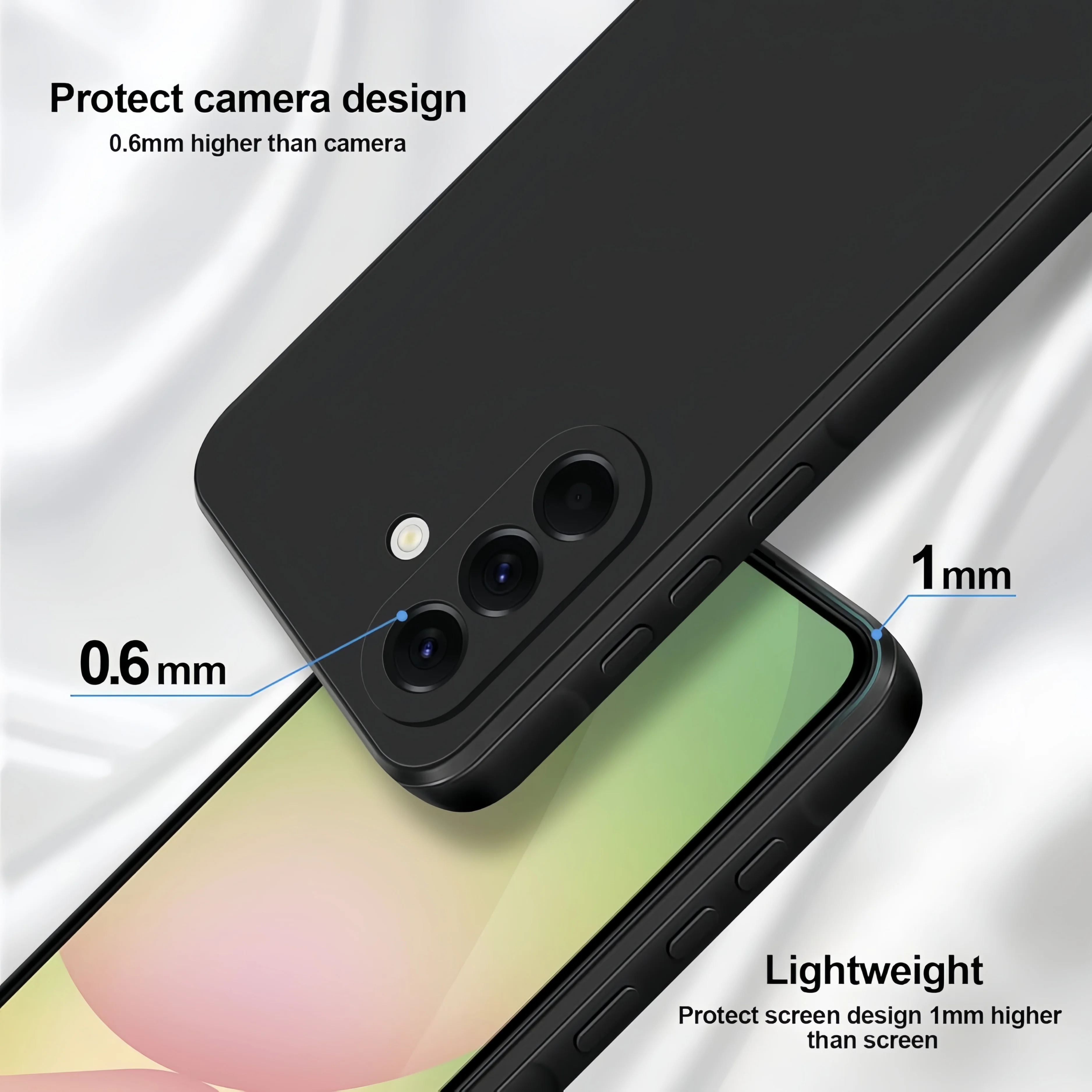 Silicone Thin Slim Grip Soft Rubber Gel Protective Phone Case
