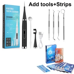 Advanced Electric Dental Scaler - Waterproof Tartar Remover & Oral Care Tool (B Add Tool Strip)