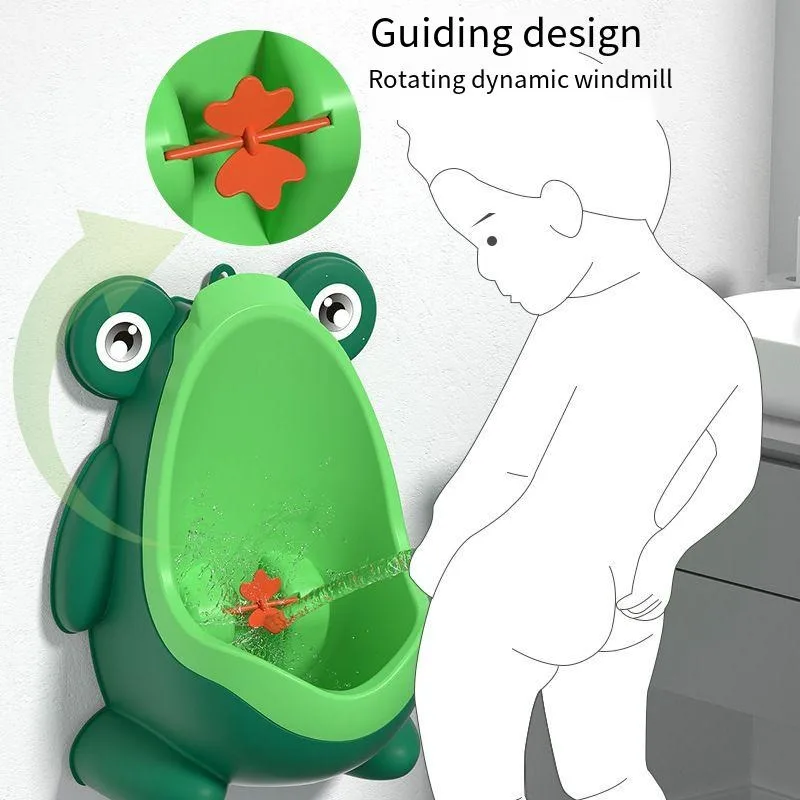 Baby Urinals Boy Urinal Boy Wall-hanging Frog Cartoon Child Urinals Pot Standing Urinal Basin Travel Potties Toilet Training portable urinal,child toilet