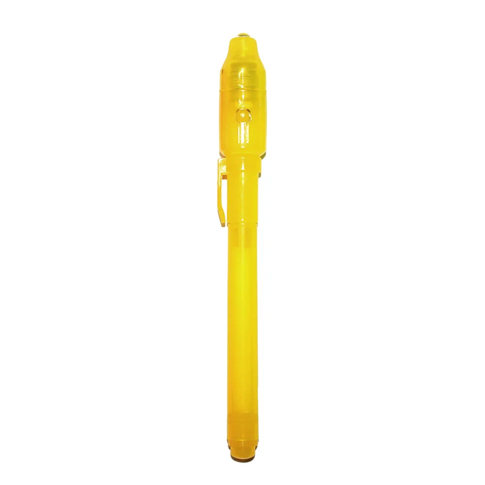 2 in 1 Luminous Light Invisible Ink Pen UV Check Money Drawing Magic Pens luminous ink pen toy