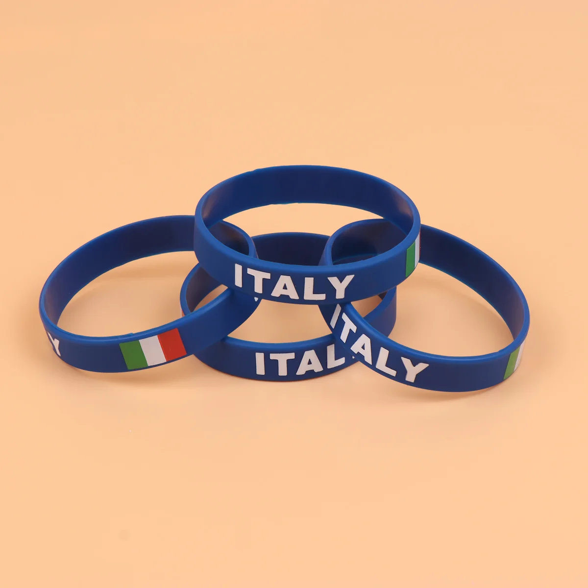 

10 Pcs Rubber Band Bracelets Football Balls Country Flag Decorative Wristband Basketball