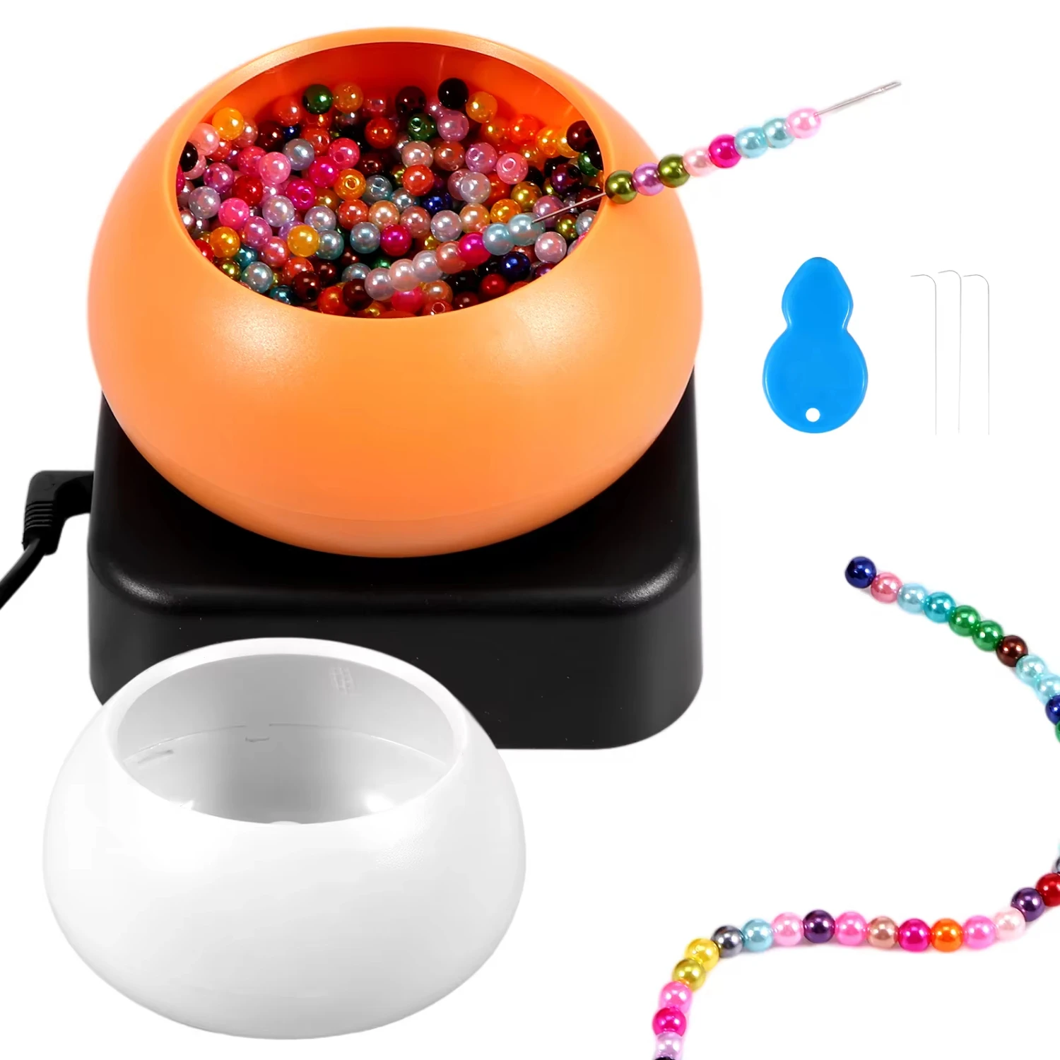 Bead Bowl Spinner Set Bead Spinner DIY Jewelry Making Clay Beads With Needle And Thread Making Waist Beads