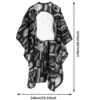 Haircut Tool pattern Capes Cutting Waterproof Non Sticky Hair Cloth Hairdressing Haircut capeswith See-Through Window Cape 6