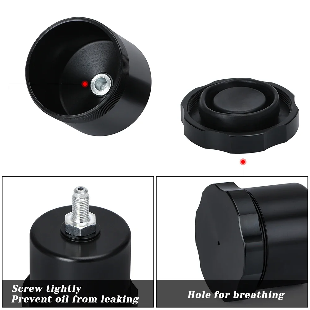 For Fluid Reservoir E-brake M10*1.25 Auto Parts Aluminum Racing Car Hydraulic Drift Rally Handbrake Oil Tank