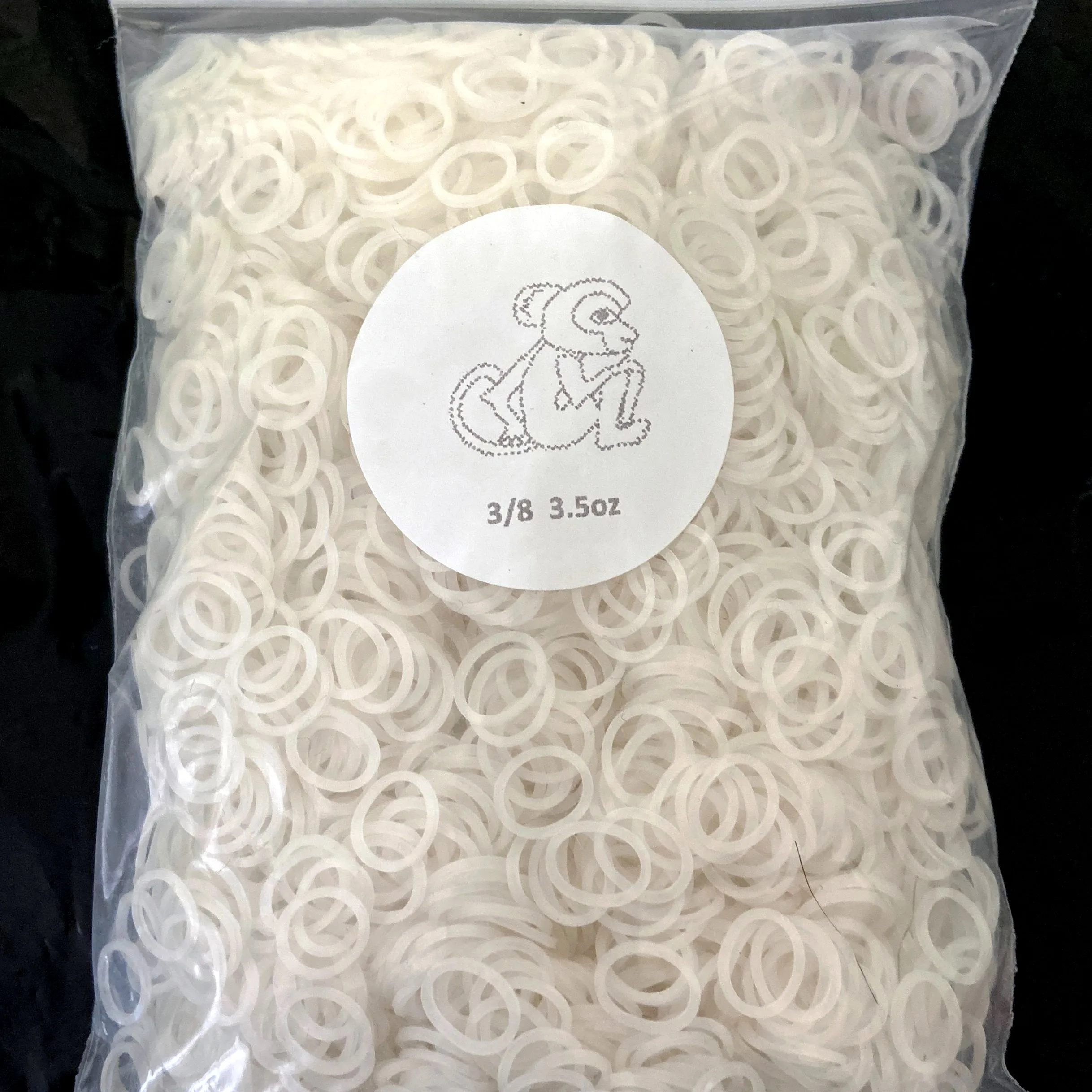 

Dental Orthodontic Super Elastics Rubber Bands Transparent Color 3/8