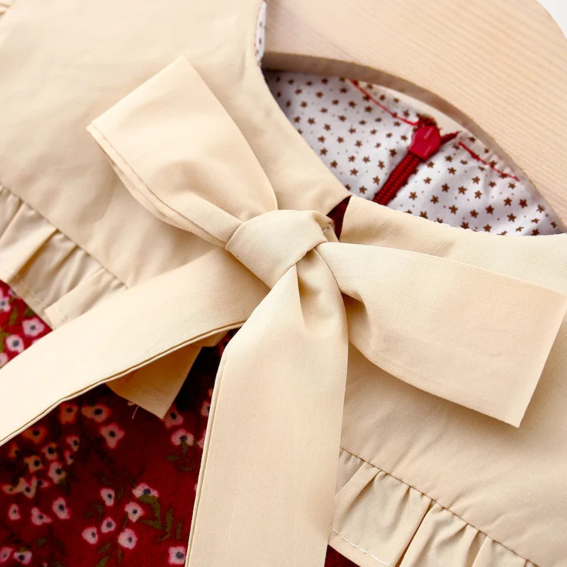 Girls Spring and Autumn Season Long sleeved Dress - Uniqwear