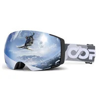 COPOZZ Professional Magnetic Ski Goggles Adult Anti-fog Ski Glasses UV400 Protection Snow Snowboard Goggle Eyewear 1