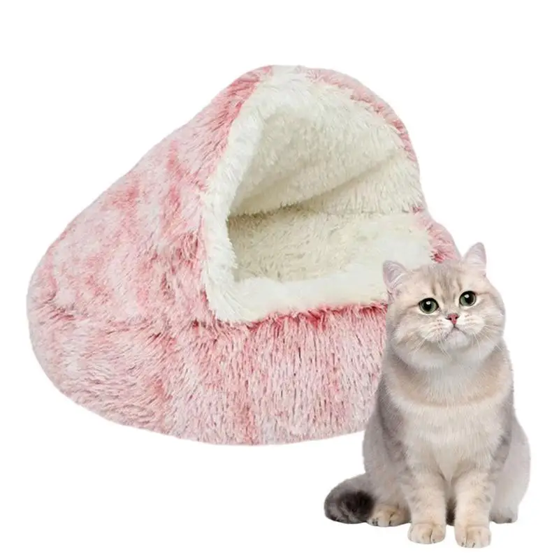 

Soft Cat Round Sleeping House Cat Tent Cozy Cave Cat Bed Small Dog House Nest Pet Supplies Nest Beds For Cats Dog Kitten Puppy