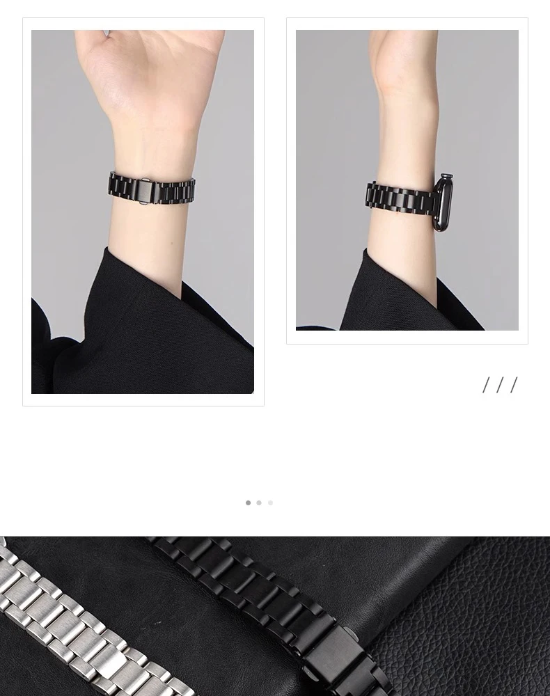 Women Strap For Apple Watch Ultra 6 7 8 Band SE 49mm 44mm 40mm 41mm Slim Stainless Steel Bracelet For iWatch 3 42mm 38mm Strap