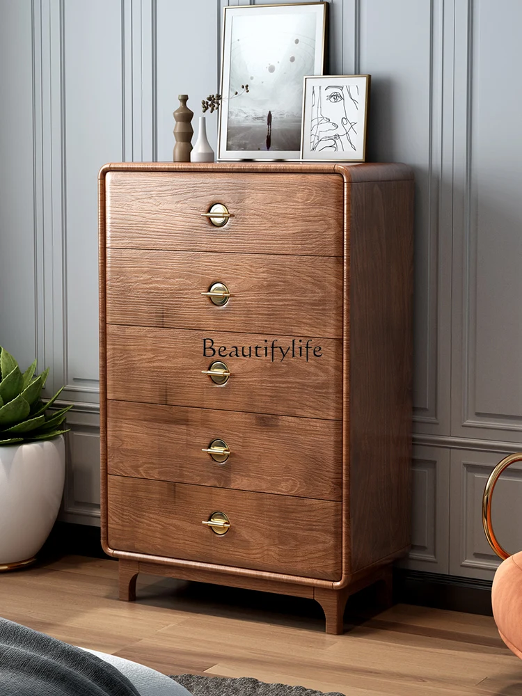 

Solid Wood New Chinese Style Storage Living Room Complete Storage Cabinet