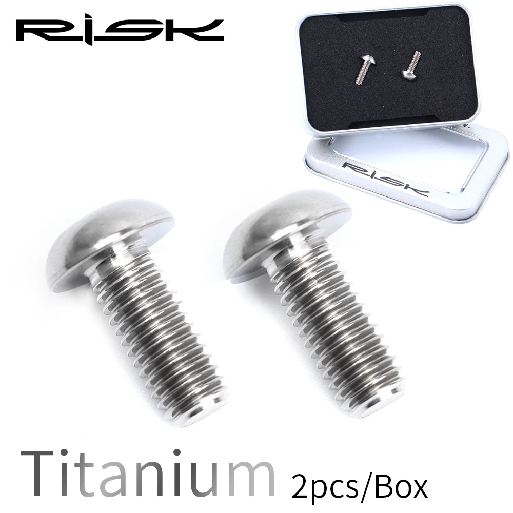 Premium Titanium Alloy Bike Water Bottle Cage Bolts - Set of 2
