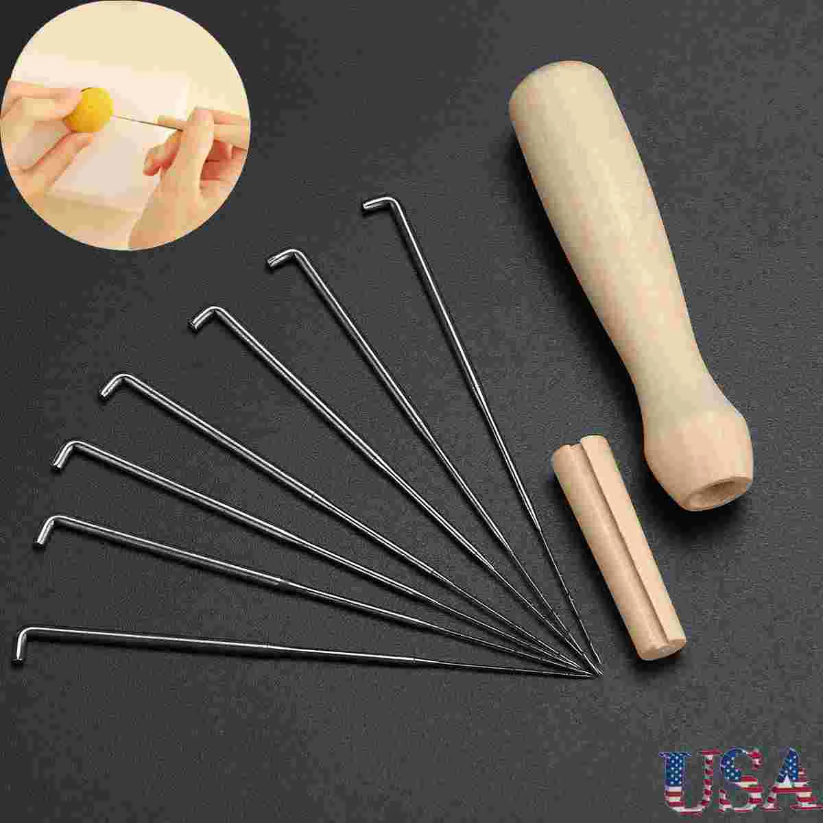 

NUOLUX Set of 7pcs Felting Needles Set with Handle Wool Felt Tool Felting Starter Kit