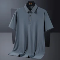 Été grande taille 7xl 8xl 9xl Polo hommes séchage rapide glace soie respirant Polo hommes surdimensionné affaires Polo marque vêtements 5