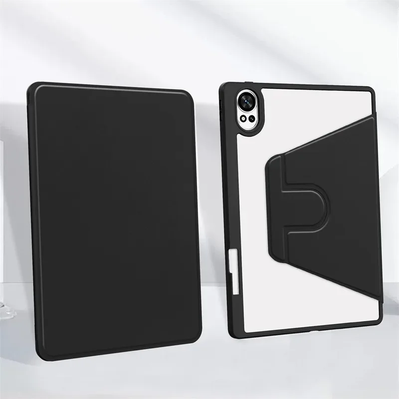 360 Rotating Acrylic Tablet Case with Pencil Holder