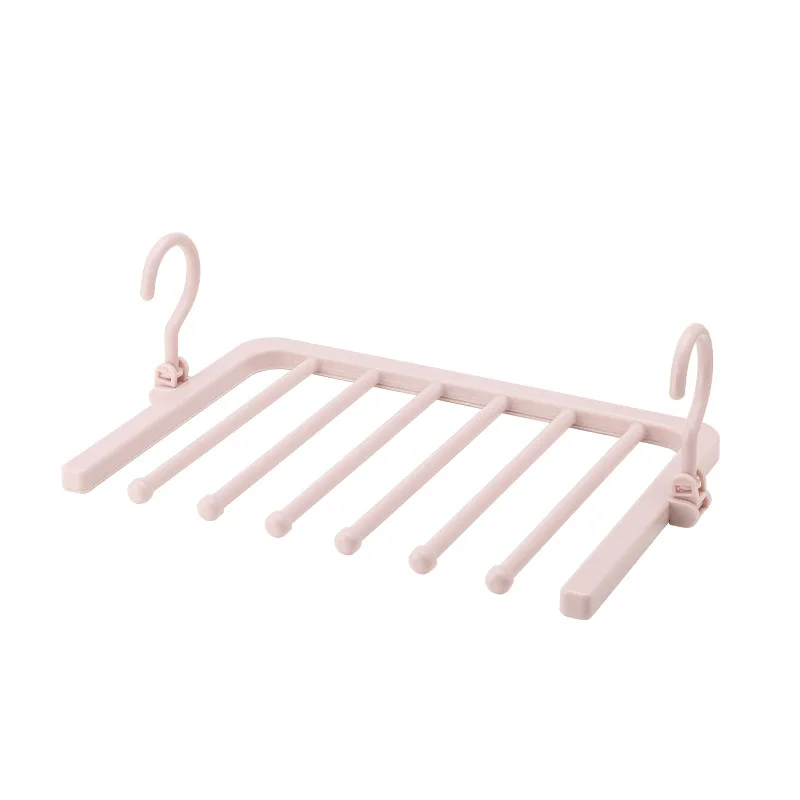 Multi-layer Hangers Foldable Hanging Windproof Storage Underwear Drying Rack Balcony Closet Organization Percheros Para Ropa 6