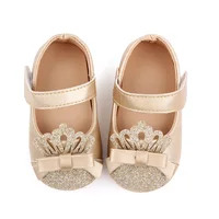 Baby Girl Shoes Cute Crown Soft PU Mary Jane Shoes Anti-slip Sole Spring Summer Sandal for 0-6-12m Baby Girl New Fashion D2553 2