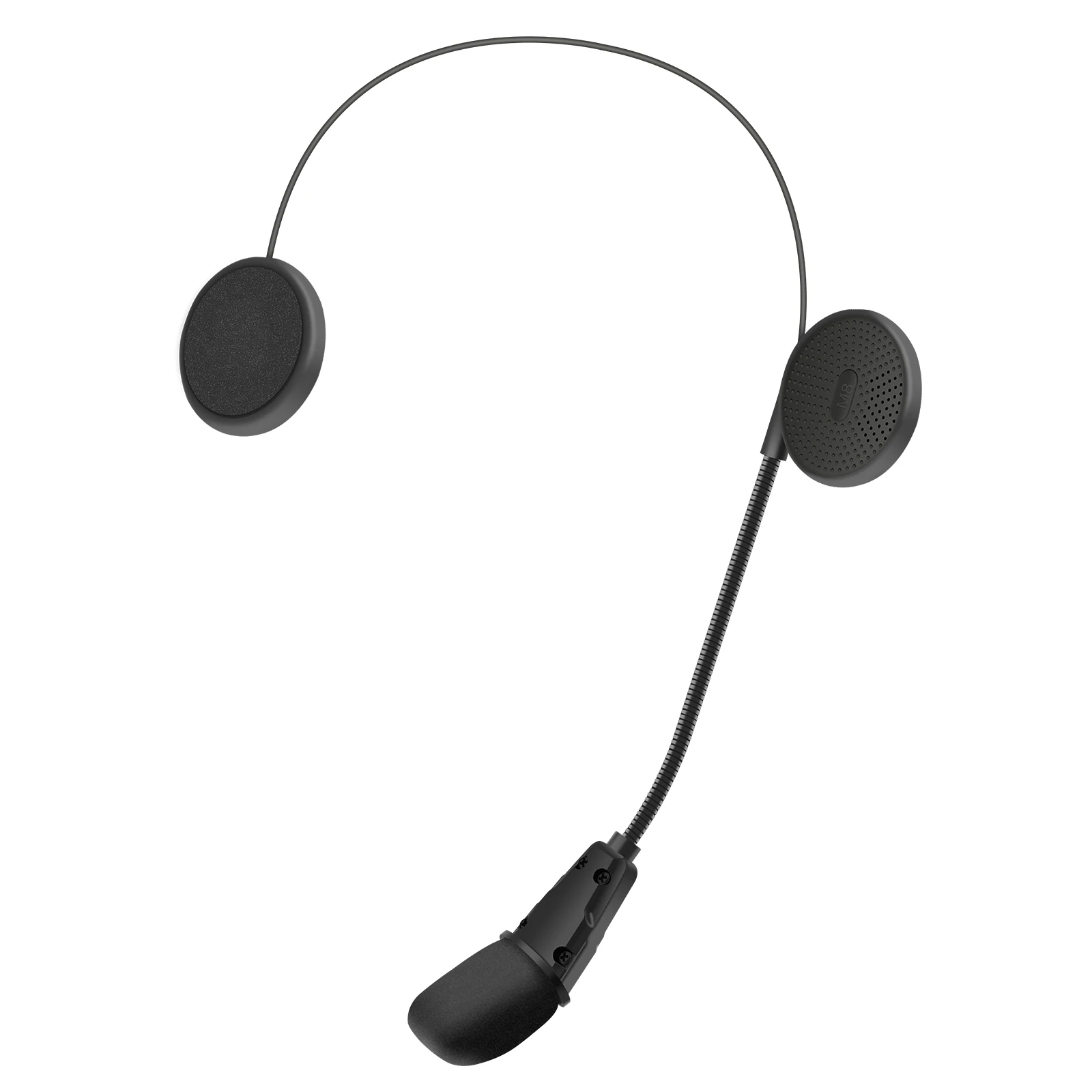 Motorcycle Intercom Helmet Interphone Headset Wireless Handsfree Call Kit Stereo Headphone Music Player Speaker Rechargeable