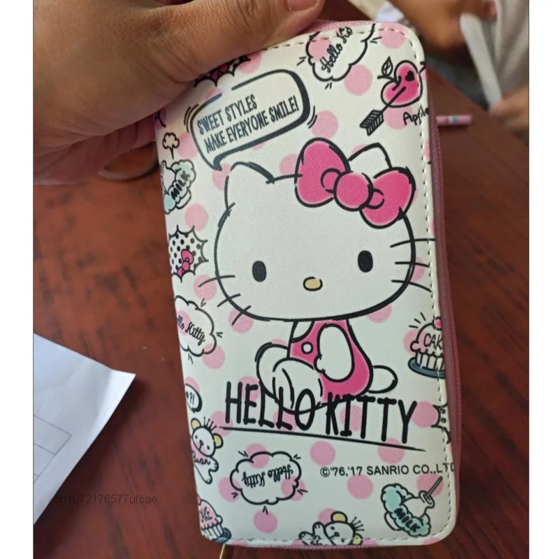 Anime Sanrio Hello Kitty Kuromi Melody Wallet Women Y2k Korean