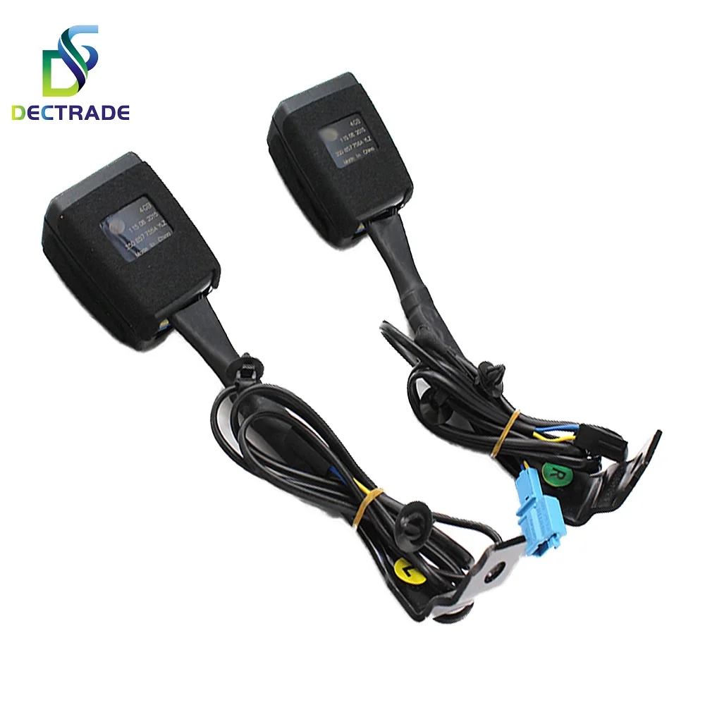 DECTRADE Seat Belt Buckle Extender Clip Socket w/ Warning Cable For VW Passat B7 CC 2009- 35D 857 755 /756 3AA 857 755 /756