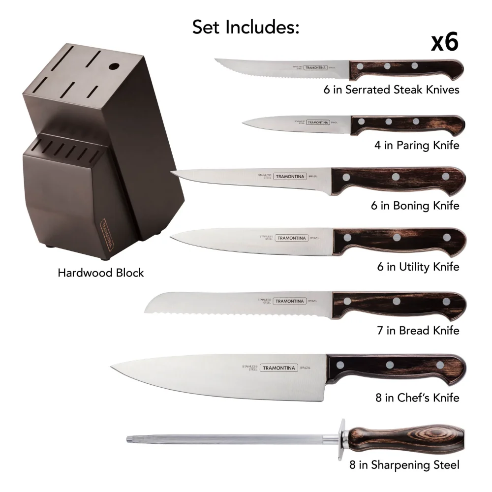 Calphalon Select Self-Sharpening Stainless Steel 12-Piece Knife Block Set  kitchen knife knives set - AliExpress