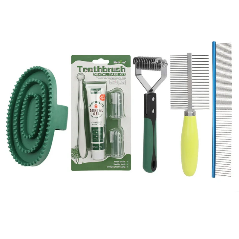 

Hair Grooming Pet Safe Dematting Comb Hand Portable Stainless Steel Brush for Dog Pet Pro Grooming Tool Self Cleaning Peine Gato