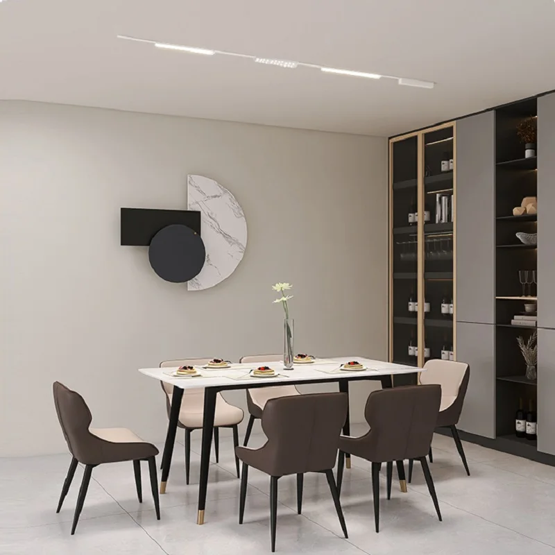 Smart Home Tuya Dimming Magnet Track light Ultra-Thin Ceiling Surface Mounting LED Ceiling magnetic track Light favourite 2