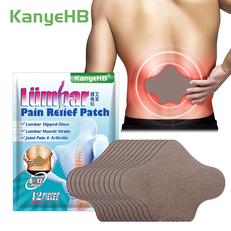 

12pcs/bag Wormwood Lumbar Spine Medical Plaster Joint Ache Back Muscle Pain Relieving Sticker Rheumatoid Arthritis Patches W016