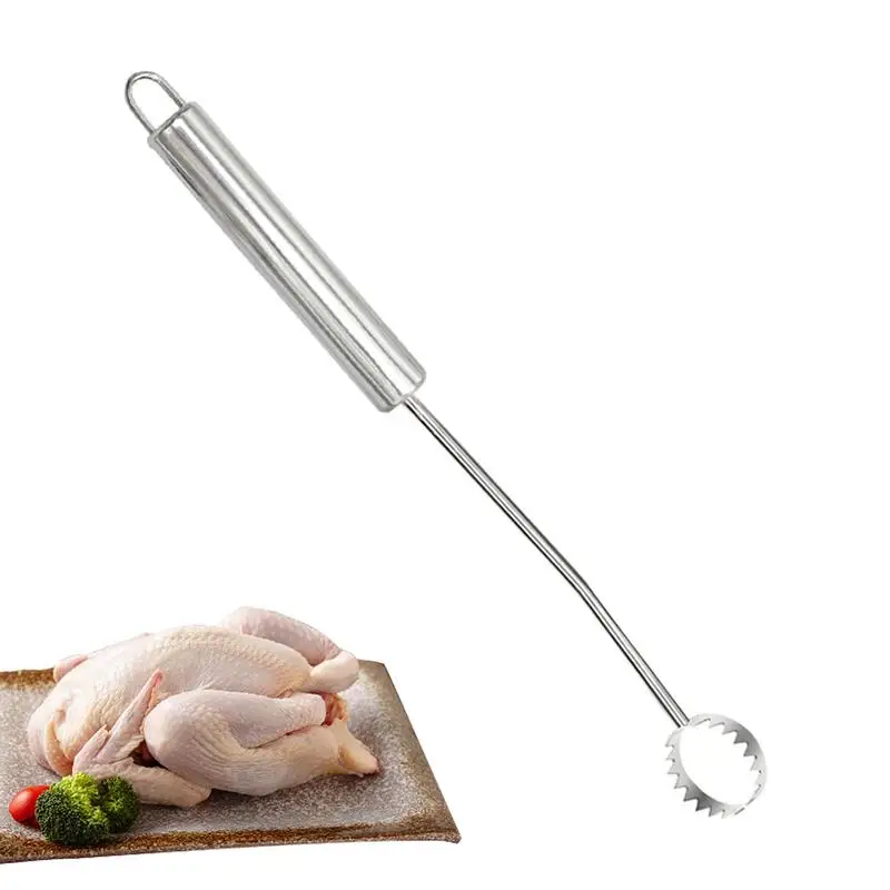 

Stainless Steel Lung Remover Fast Cleaner Remove Skin Brush With Handle TimeSaving Chicken Lung Cleaning Tool Kitchen Acessories