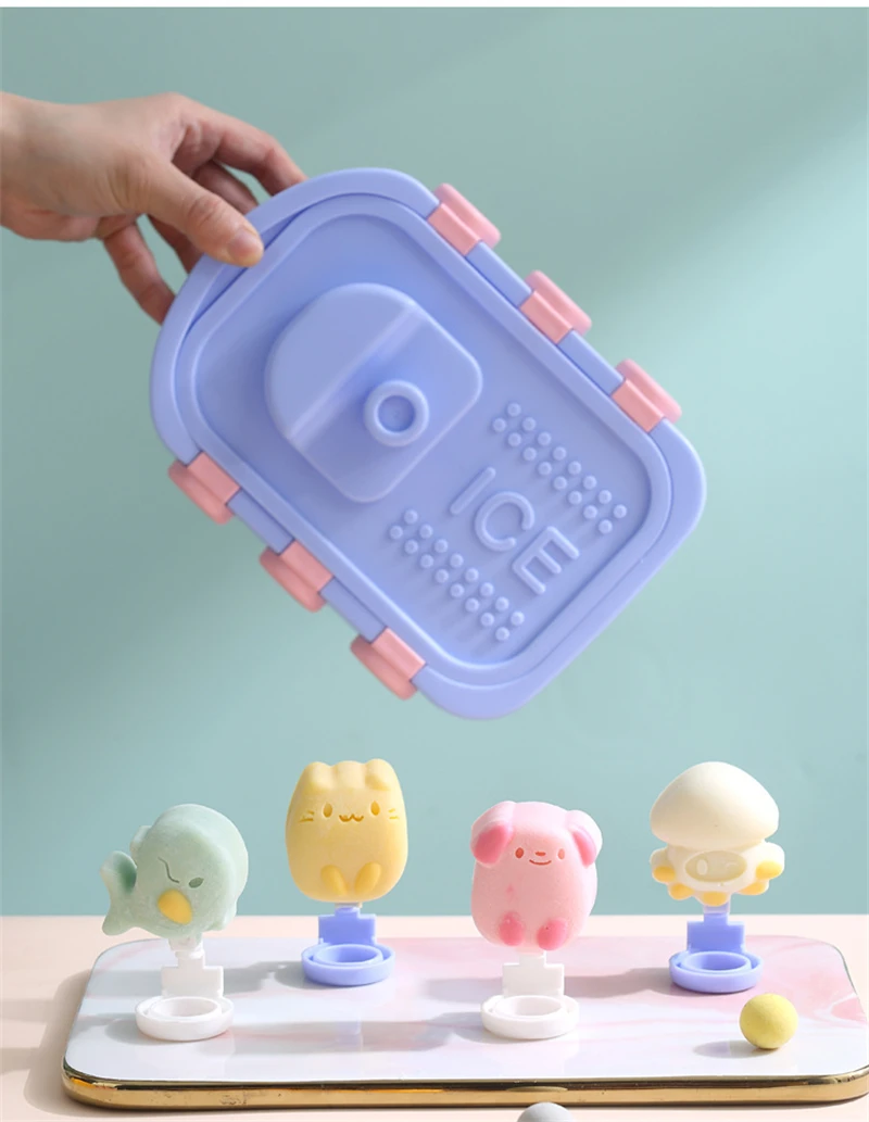 Warship Ice Cream Molds Small Boat Shape Reusable Trays Kids Ice Pop Maker  Silicone Popsicle Mold with Lid and Sticks - AliExpress