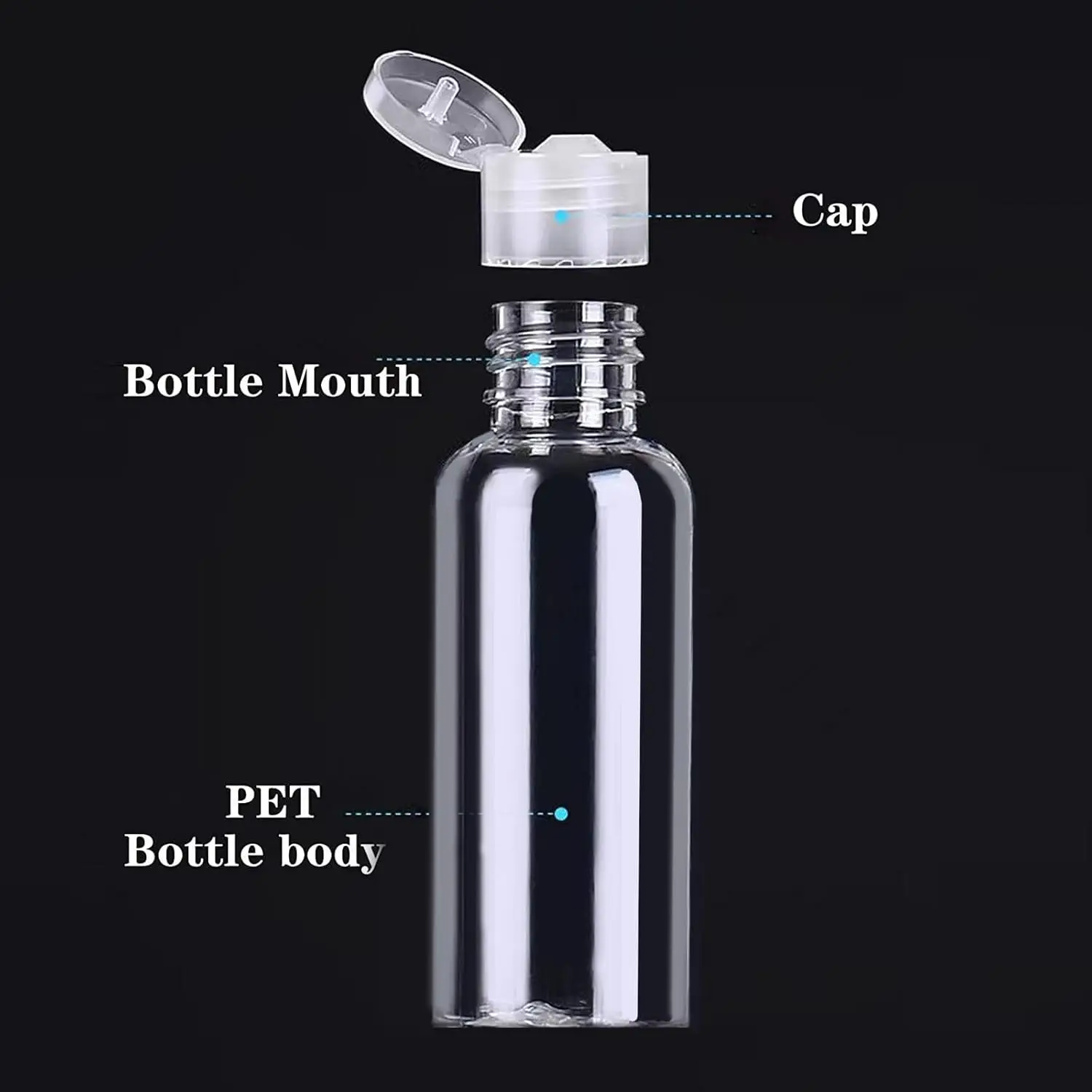 Compact Leak-Proof Travel Toiletry Bottles - TSA Approved